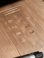 Number tracing board